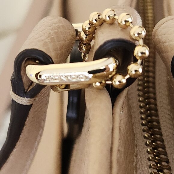 Euc Coach Light Tan Leather Shouder Bag Tote Purse - Picture 7 of 14